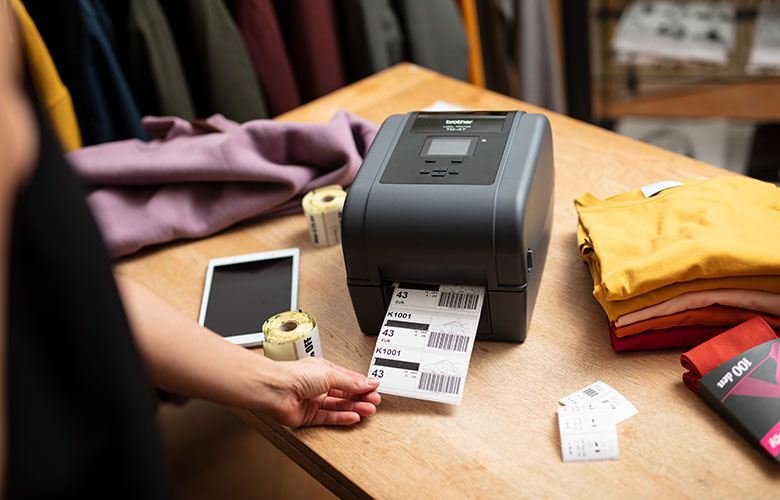 TD asztali címkenyomtató RFID termékcímkék nyomtatására
